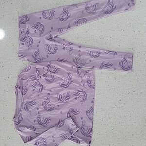 H&M Purple Unicorns Matching Set Size 3/4T (2-4Y)